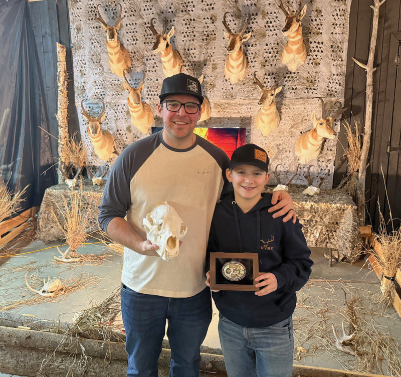 Elliot & Dad (Jeff) at Grand Valley Safari Dinner after winning his youth award