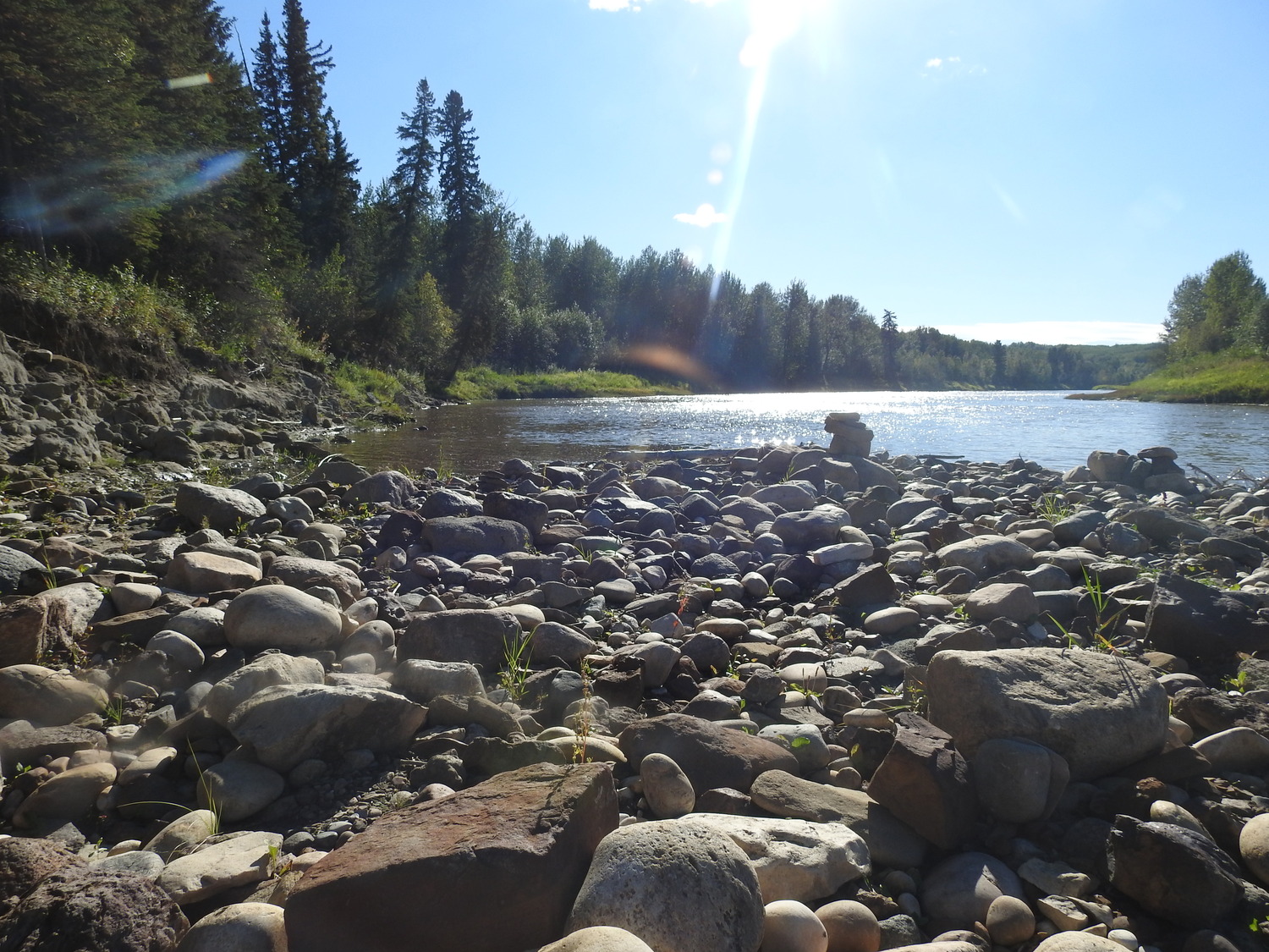 rocks by a river for the LHP